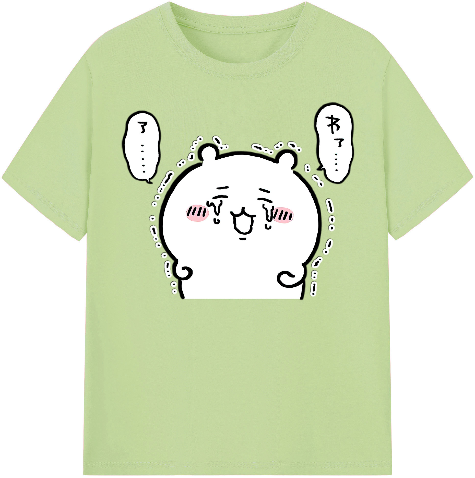 （画像用） ちいかわ ちいかわ Chii-kawa chiikawa 綿100％半袖Tシャツ（フロントプリント）